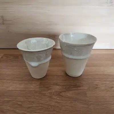 2 Tasses espresso grès