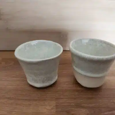 2 Tasses espresso grès