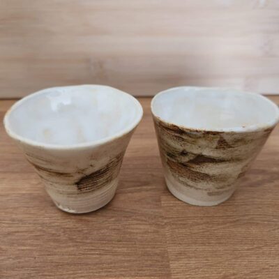 2 Tasses espresso grès