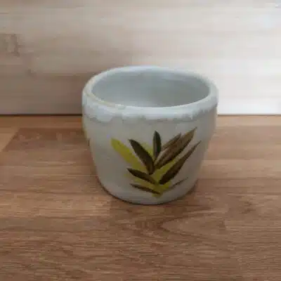 Pot en céramique blanc