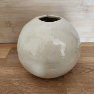 Vase boule en faïence
