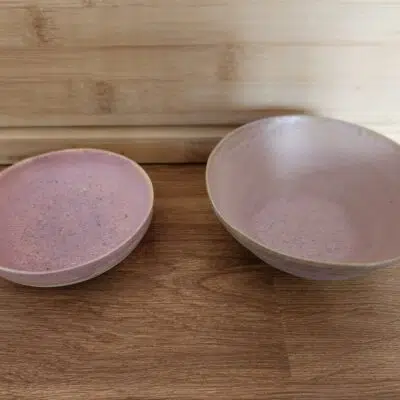 2 Petites coupelles rose