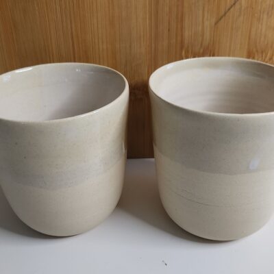 Lot de 2 Tasses Café Lungo blanches