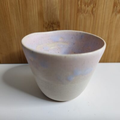 Tasse à café expresso mouchettée bleu